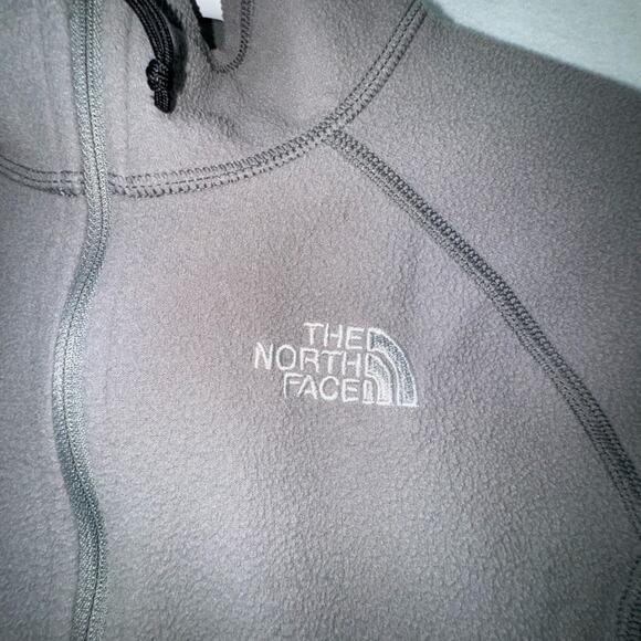 The North Face Women’s 1/4 zip pullover sweatshirt grey sz S front pouch pocket - Picture 4 of 6